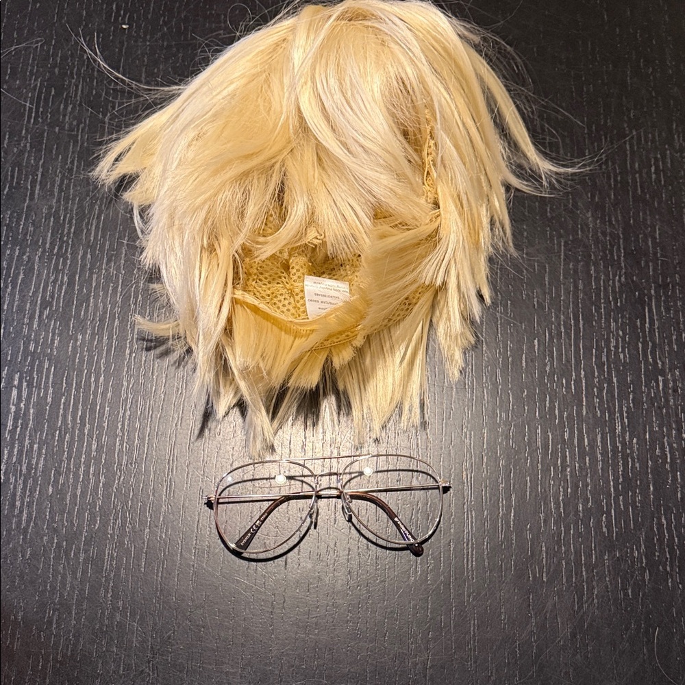 Dahmer Halloween wig & glasses